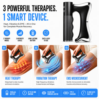 BELLACURE Essential DYM-062 3-in-1 Electric Scraping Massager